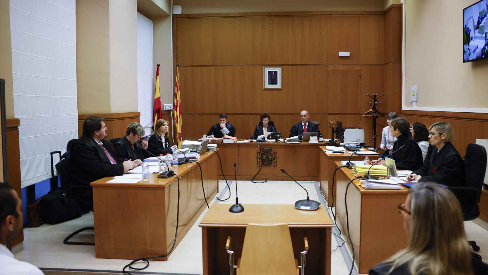Dani Alves durante el juicio en la Audiencia de Barcelona por una presunta violación en los baños de Sutton