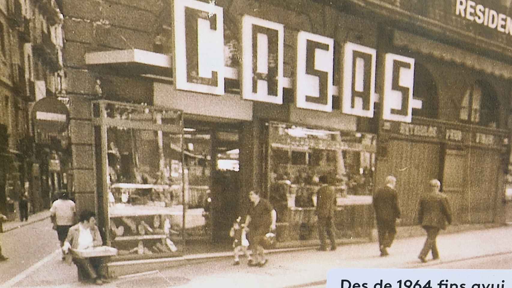 Imagen histórica de Casas en Las Ramblas de Barcelona