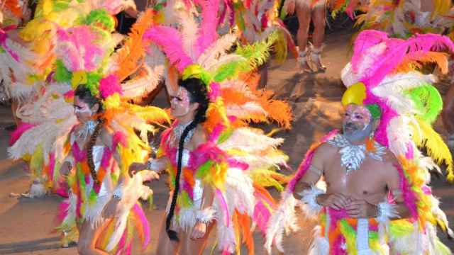 Una comparsa del Carnaval de Sitges