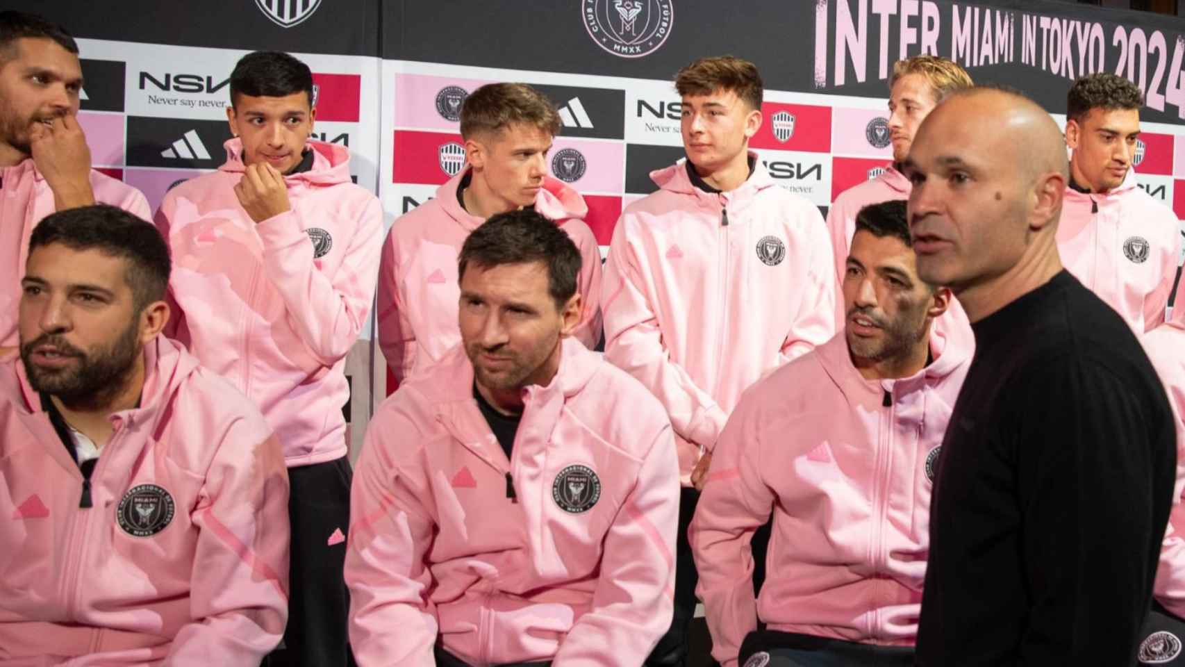 Iniesta, junto a Alba, Messi y Suárez, en la gira de pretemporada del Inter Miami