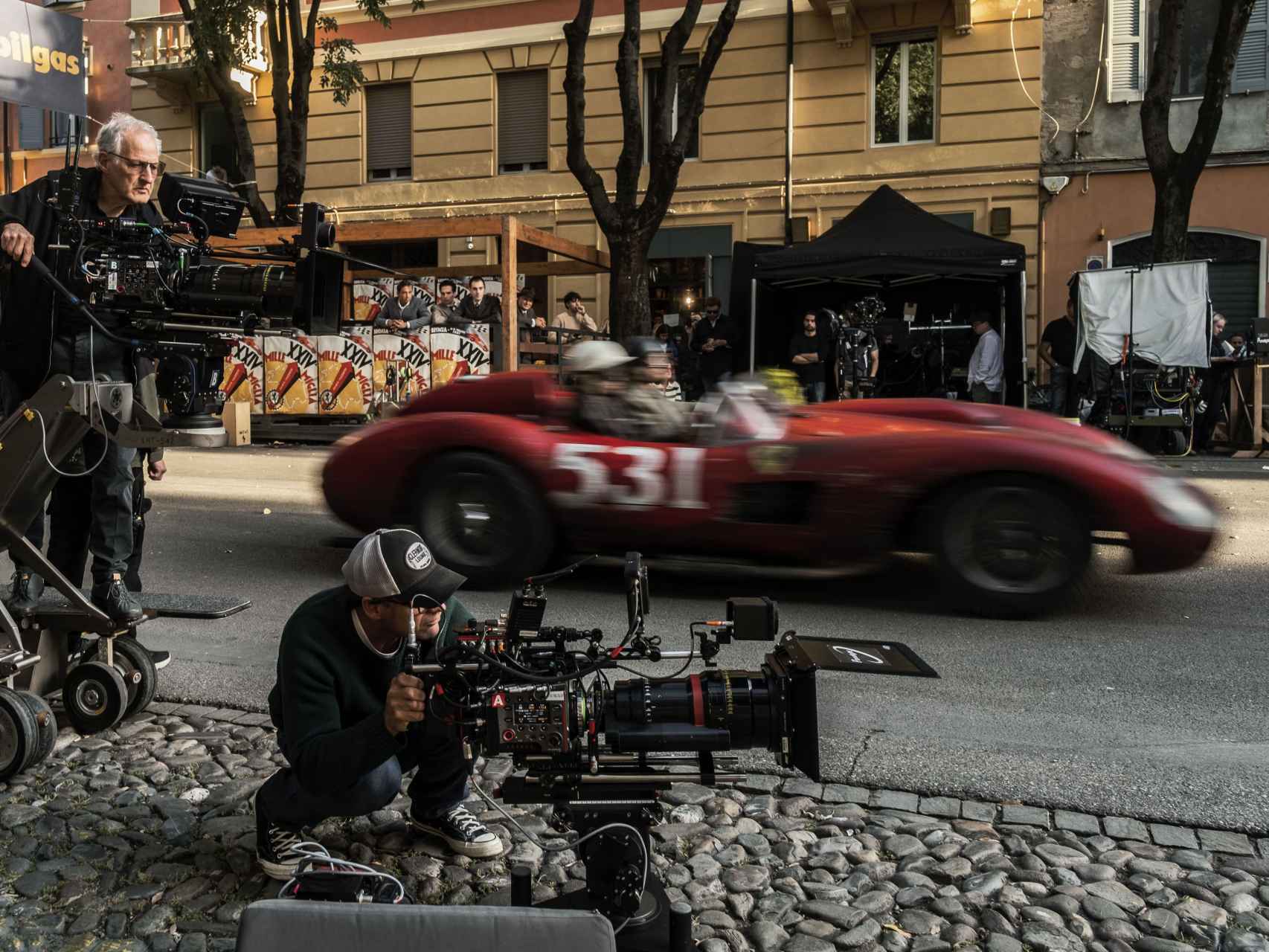 Michael Mann en el rodaje de 'Ferrari'