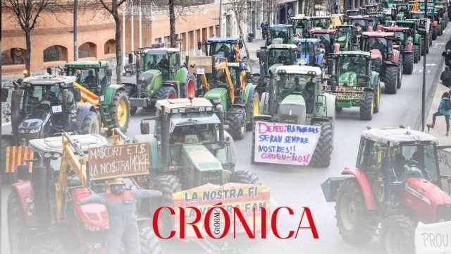 Imagen de archivo de tractores en Cataluña