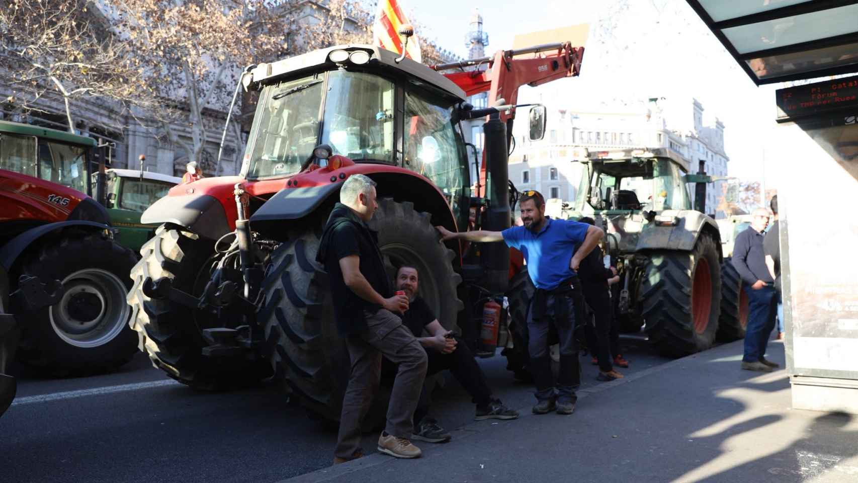 Tractores en Barcelona