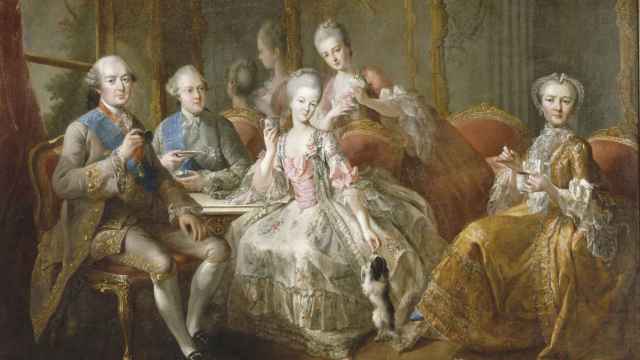 El Duque de Penthièvre y su familia
