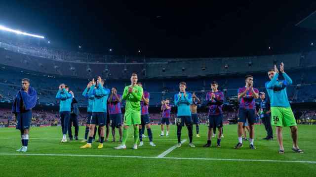 El Barça, decepcionado, después de quedar eliminado de la Champions League 2022-23