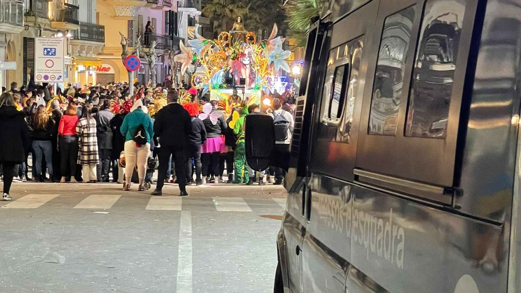 Imagen de archivo de Mossos en el Carnaval Sitges