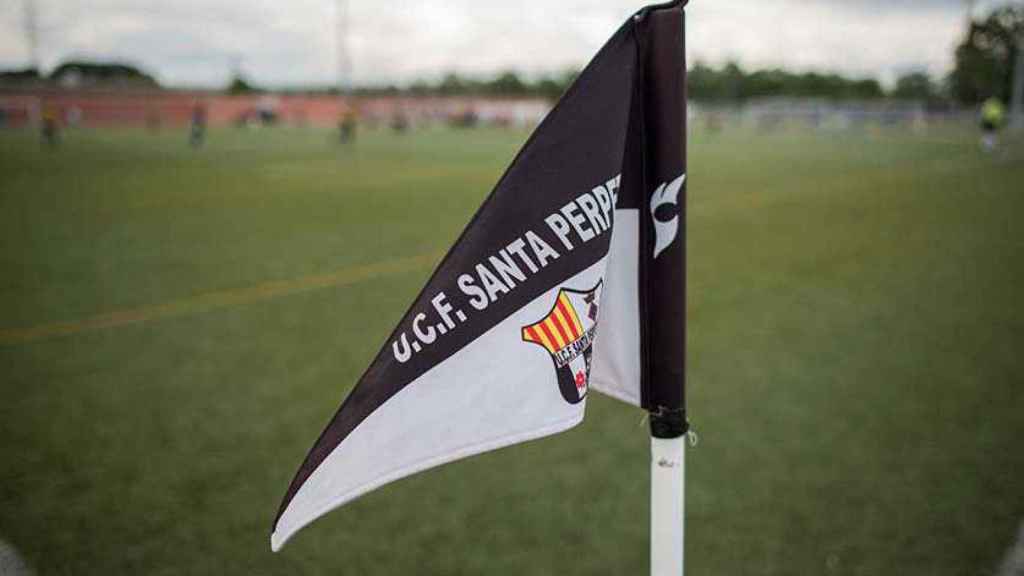 Bandera del Unificación Club de Fútbol de Santa Perpètua de Mogoda (Barcelona)