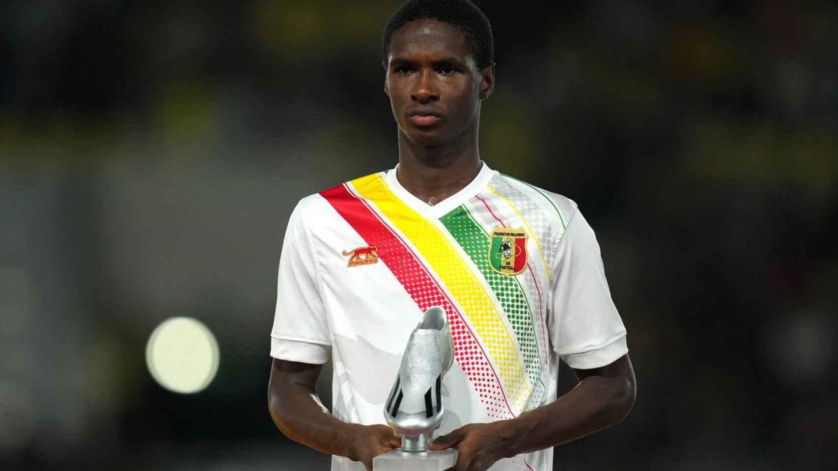 Ibrahim Diarra, con la Bota de Plata del Mundial sub-17