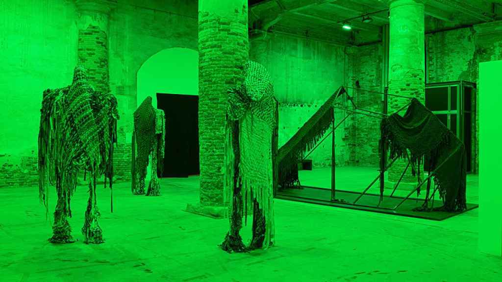 'The Approach', Sandra Mujinga. Croy Nielsen Gallery. Venice Biennale. Photo: Michael Brzezinski
