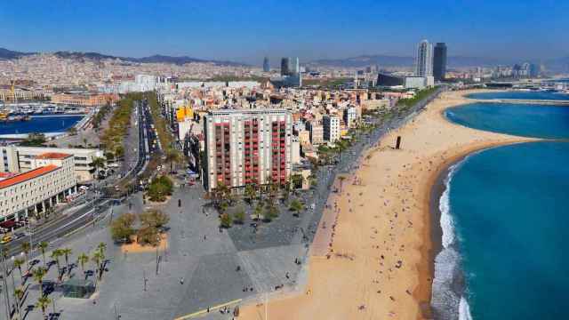 Vista aérea del Frente Marítimo de Barcelona