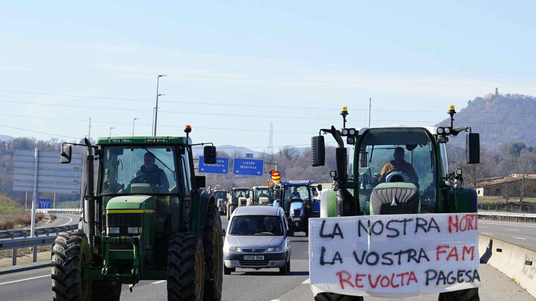 Protestas de agricultores catalanes