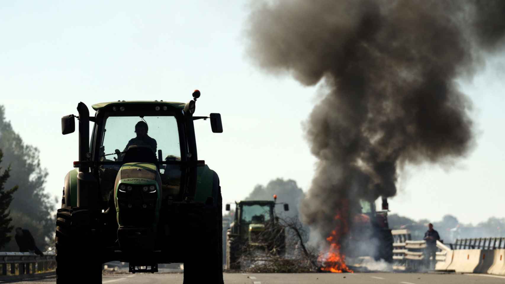 Protestas de agricultores catalanes