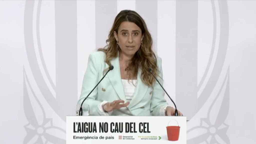 La portavoz del Govern, Patrícia Plaja, en la rueda de prensa posterior al Consell Executiu del martes 13 de febrero del 2024