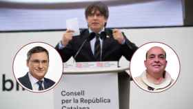Jordi Castellà y Lluís Felipe Lorenzo, rivales de Carles Puigdemont en las elecciones al Consell de la República