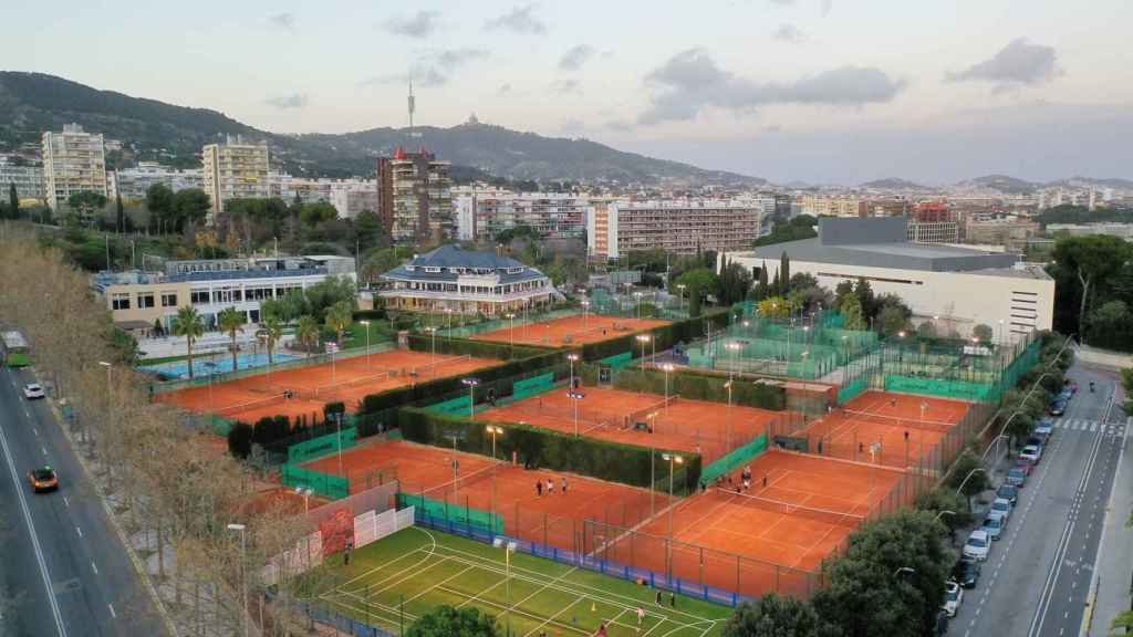 Vista aérea del gimnasio David Lloyd Club Turó