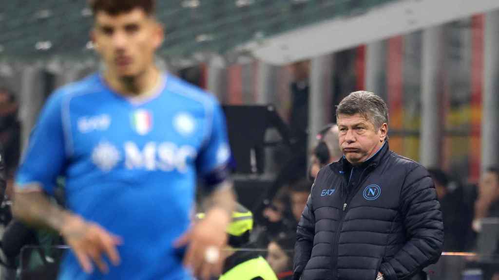 Walter Mazzarri, entrenador del Nápoles