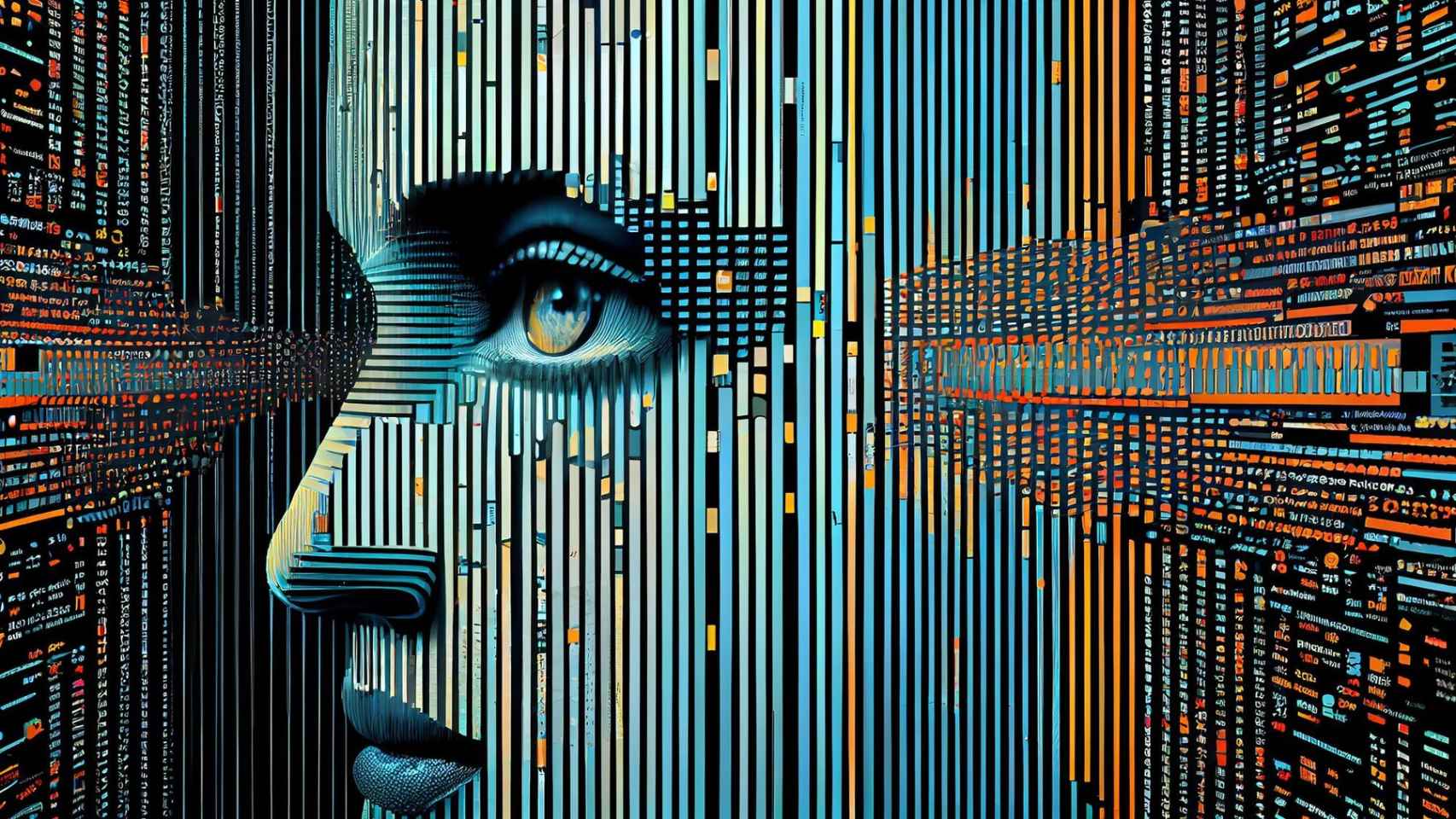 Una computadora genera un rostro humano