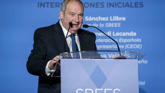 El ministro de Industria, Jordi Hereu, en el acto inaugural de la sede de Sbees en Madrid / EP