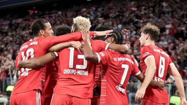 Los jugadores del Bayern celebran un gol