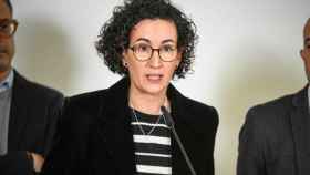 La secretaria general de ERC, Marta Rovira, en declaraciones a los medios