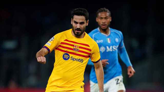 Gundogan comanda una jugada del Barça contra el Nápoles en Champions