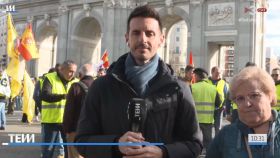 Una mujer increpa a un reportero de TV3 en la protesta de agricultores en Madrid: ¿Eres catalán? A buscar a Puigdemont