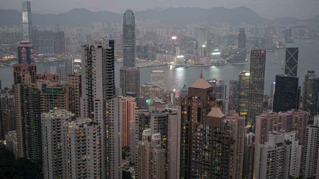 Vista aérea de Hong Kong, donde está el testaferro de la esposa de Fabio Beccaria