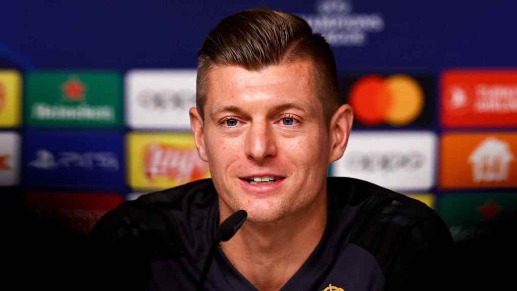 Toni Kroos, durante una rueda de prensa previa a un partido de Champions League