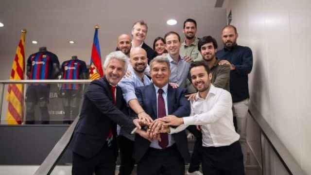Jonatan Giráldez, Pere Romeu y el resto del Barça Femenino