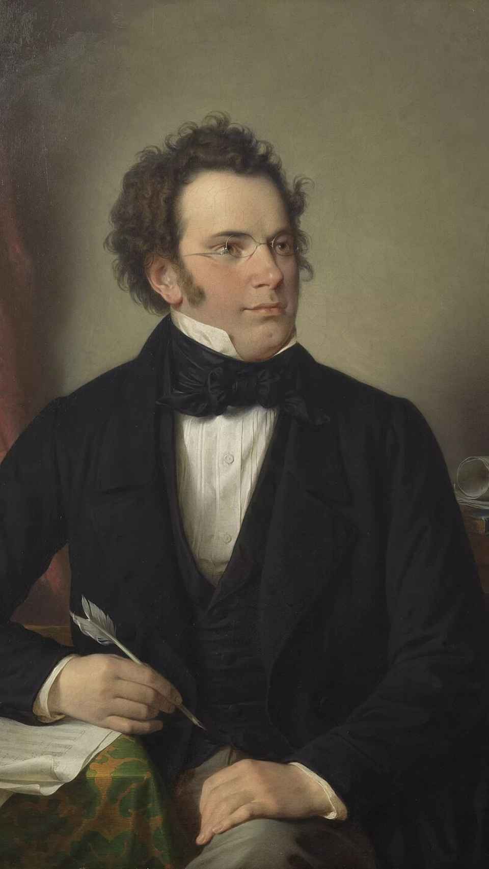Franz Schubert, por Wilhelm August Rieder, en 1875