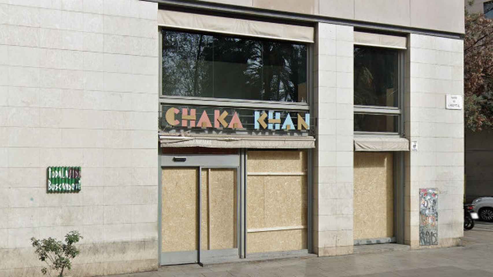El restaurante Chaka Khan cerrado