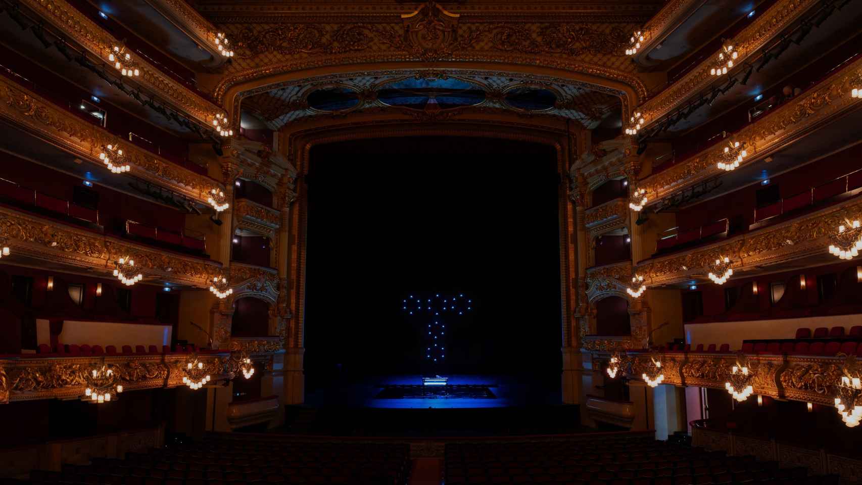 El Gran Teatro del Liceu durante el concierto inaugural del centenario de Telefónica