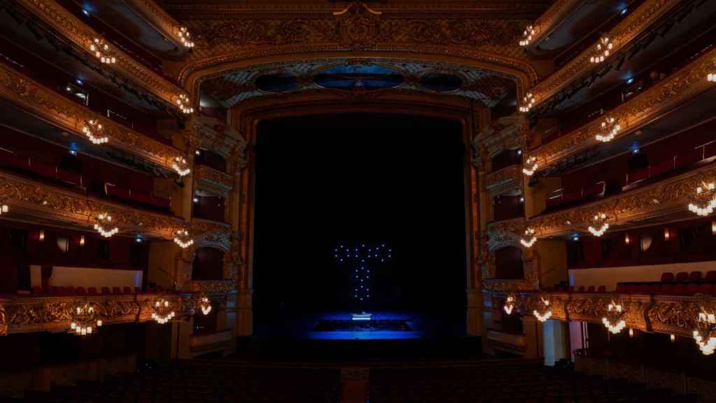 El Gran Teatro del Liceu durante el concierto inaugural del centenario de Telefónica