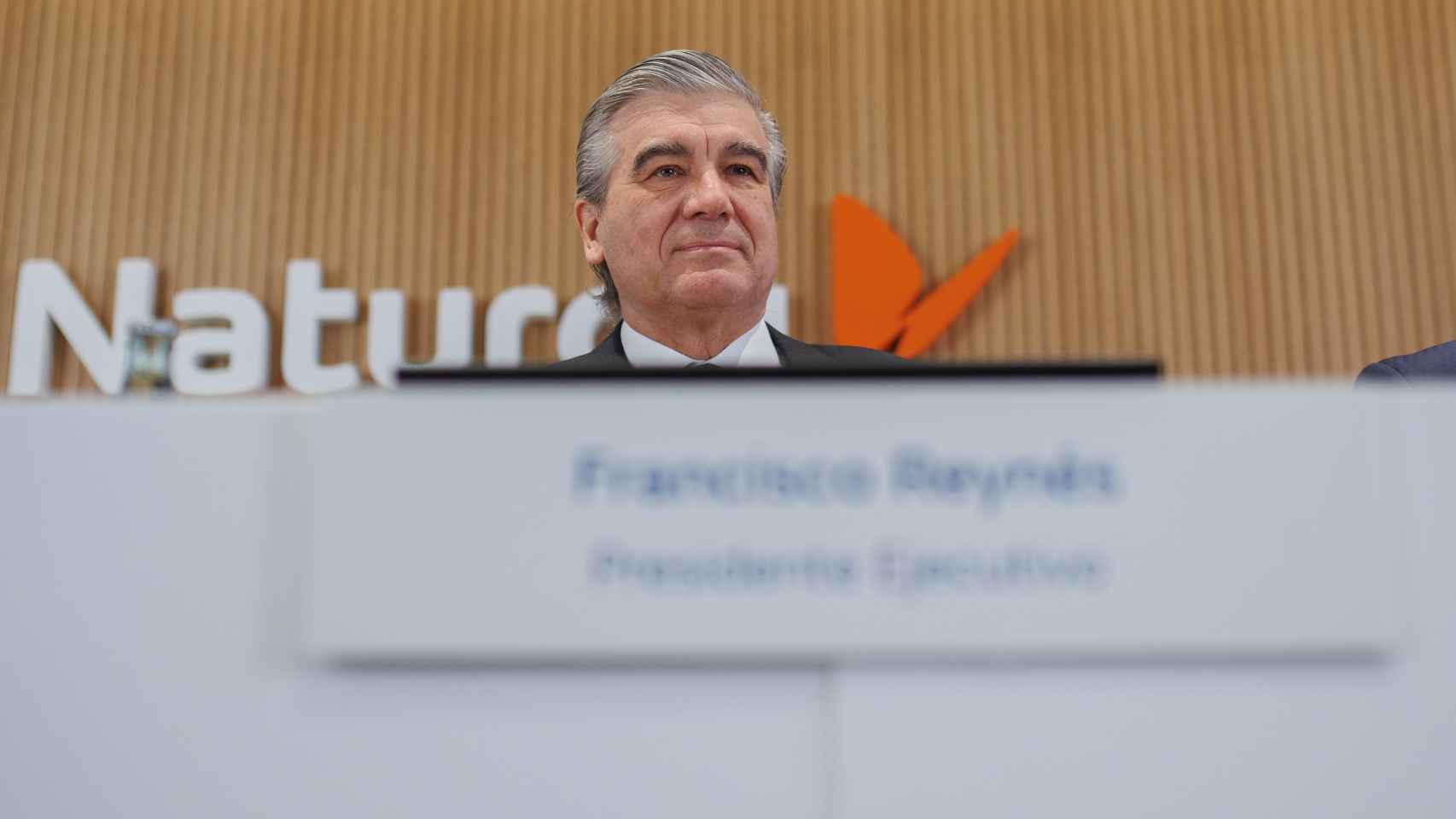El presidente de Naturgy, Francisco Reynés, durante la presentación de resultados de 2023