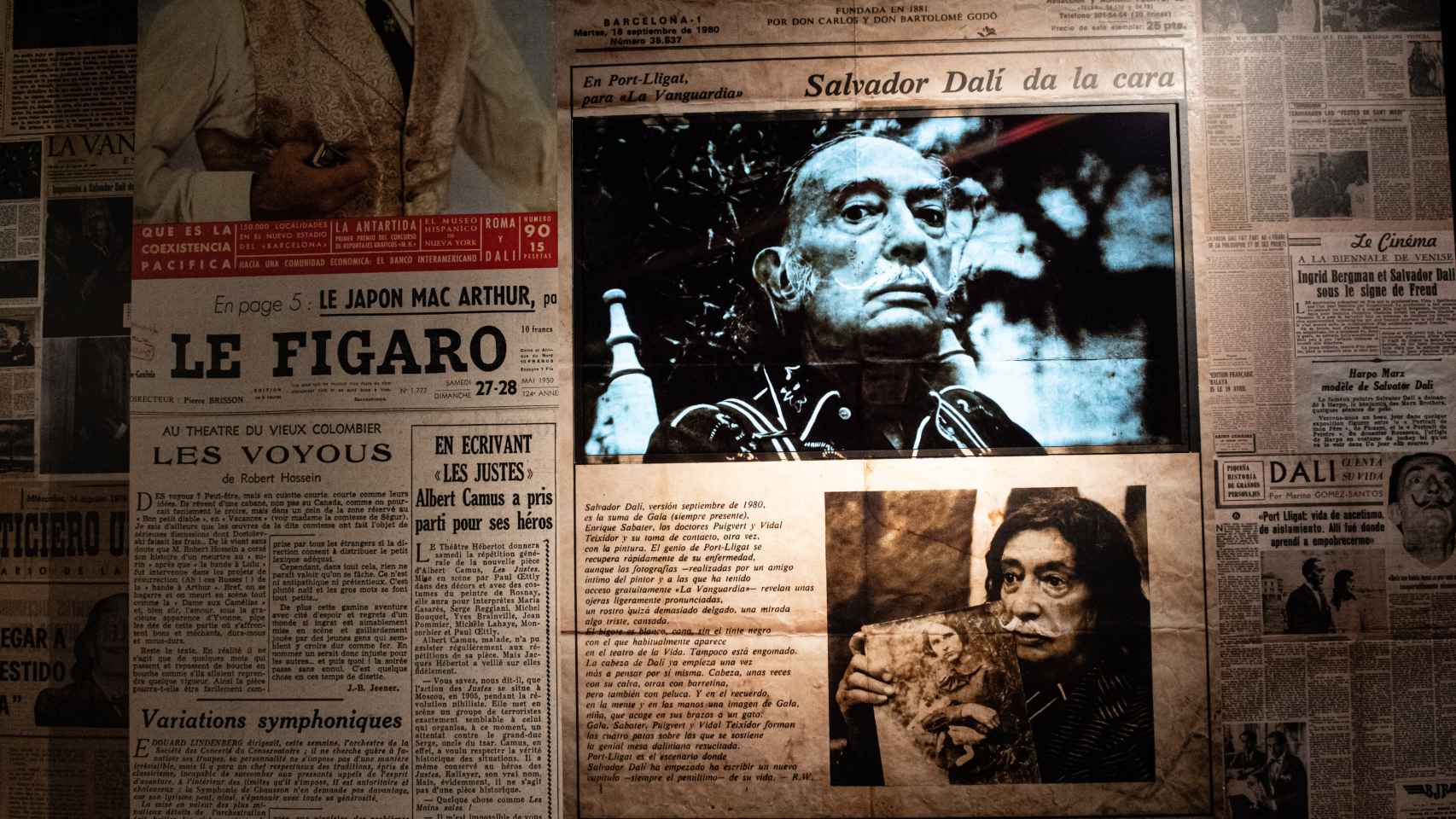 Recorte de periódico de Dalí