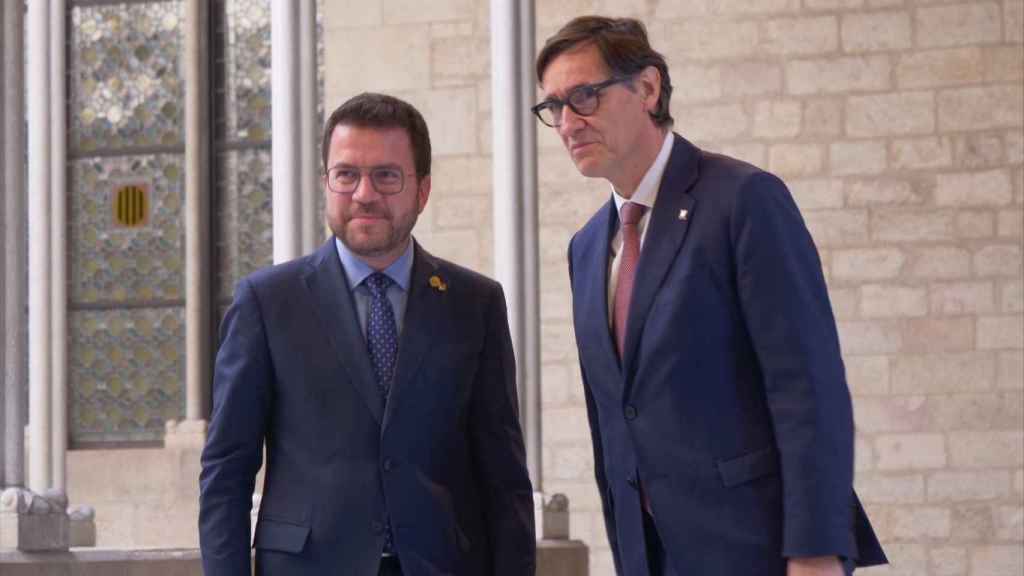 Pere Aragonès y Salvador Illa, durante sus negociaciones para aprobar los Presupuestos de la Generalitat