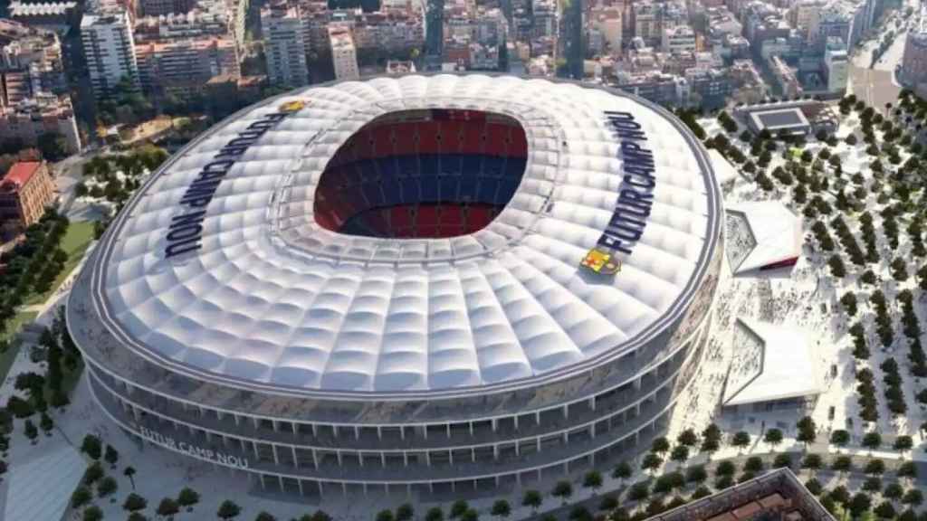 Recreación virtual del futuro Camp Nou