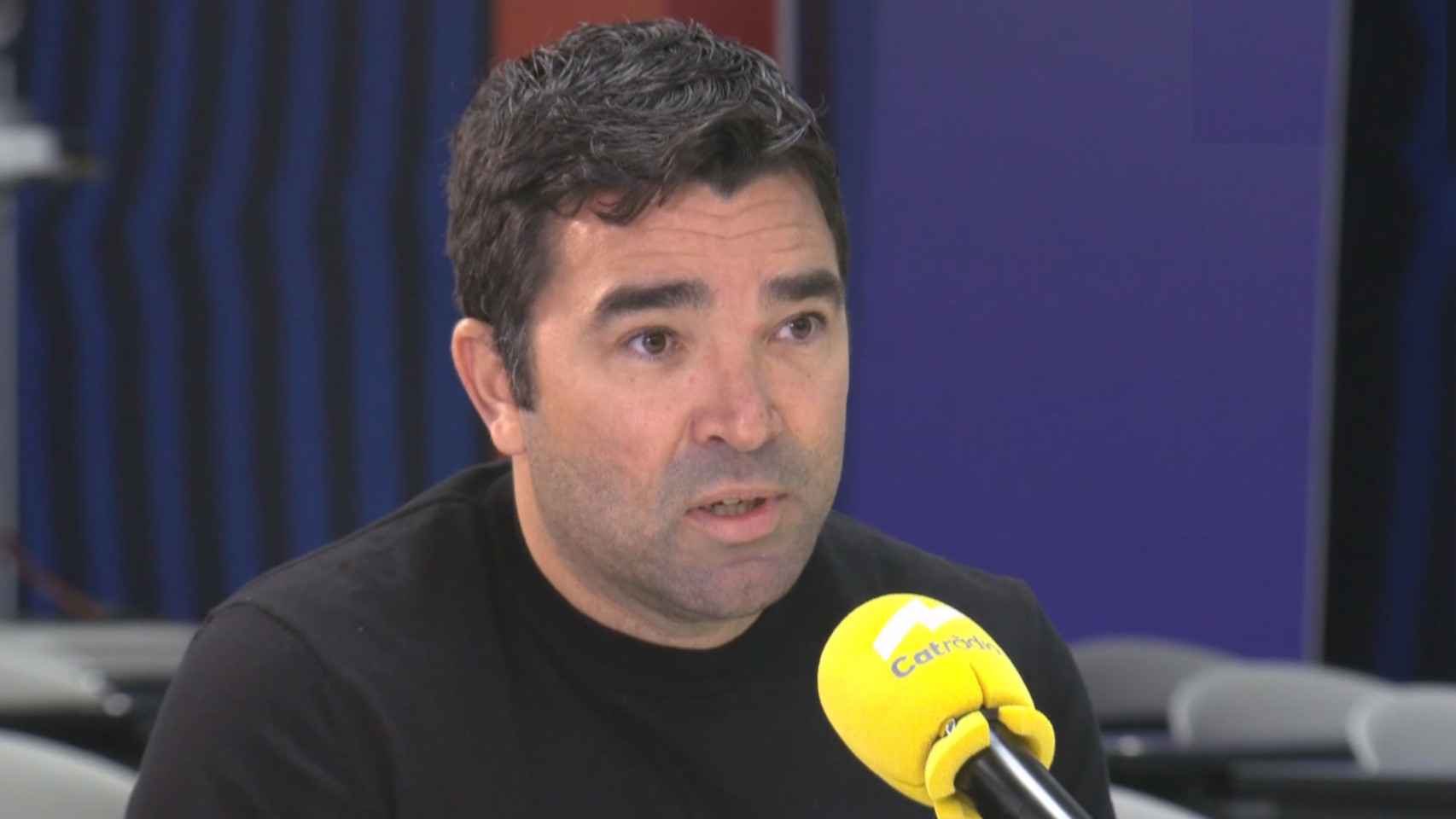 Deco, director deportivo del Barça, en la entrevista con Catalunya Radio