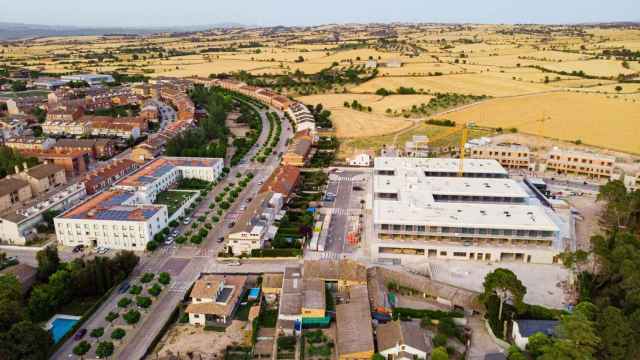 Vista aérea del macrocomplejo residencial de BonÀrea en Guissona