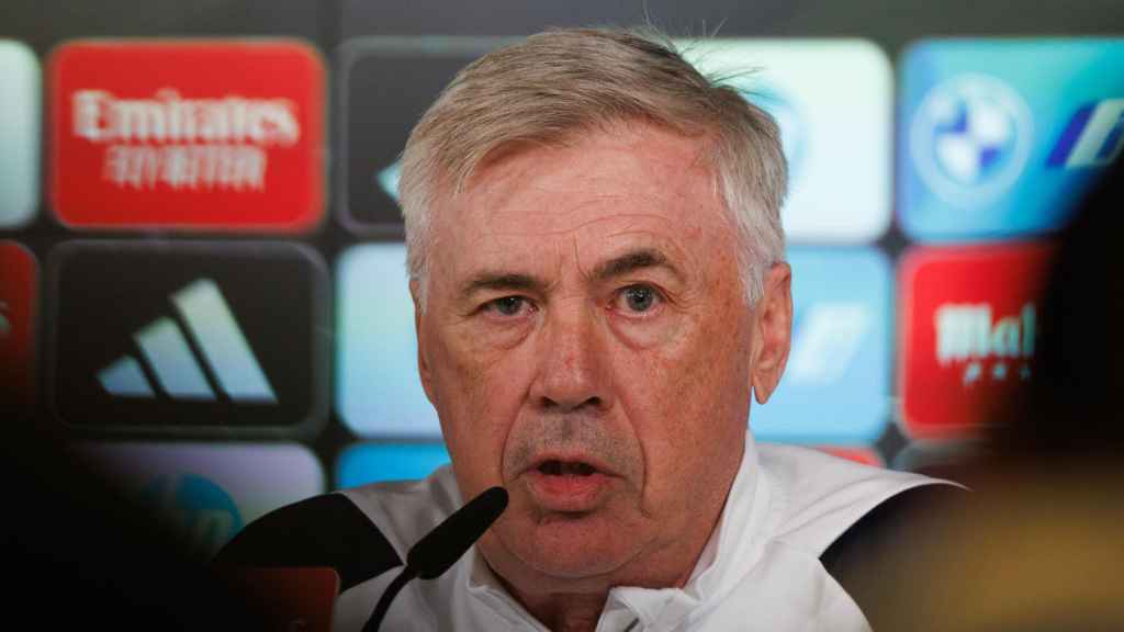 Carlo Ancelotti, en la rueda de prensa previa a la visita de Mestalla