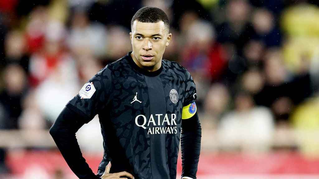 Kylian Mbappé, durante el partido contra el AS Mónaco