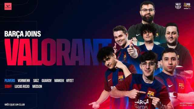 El equipo de Valorant de la sección de e-Sports del Barça