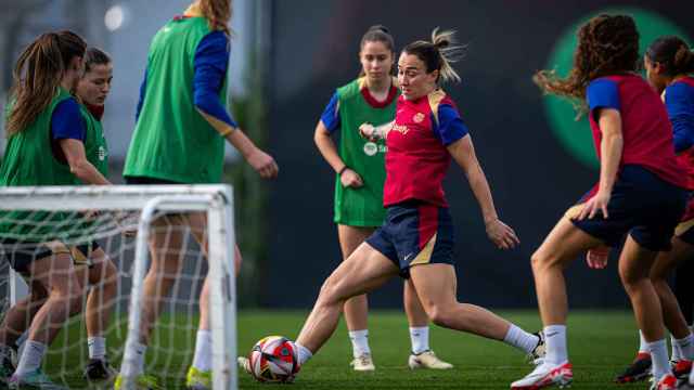 El Barça Femenino, en uno de los entrenamientos en la Ciutat Esportiva