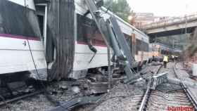 El descarrilamiento de un tren de Rodalies de la R3 en Vacarisses