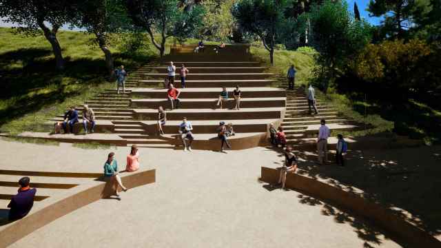 Imagen virtual del futuro anfiteatro de los jardines de Santa Clotilde, en Lloret de Mar