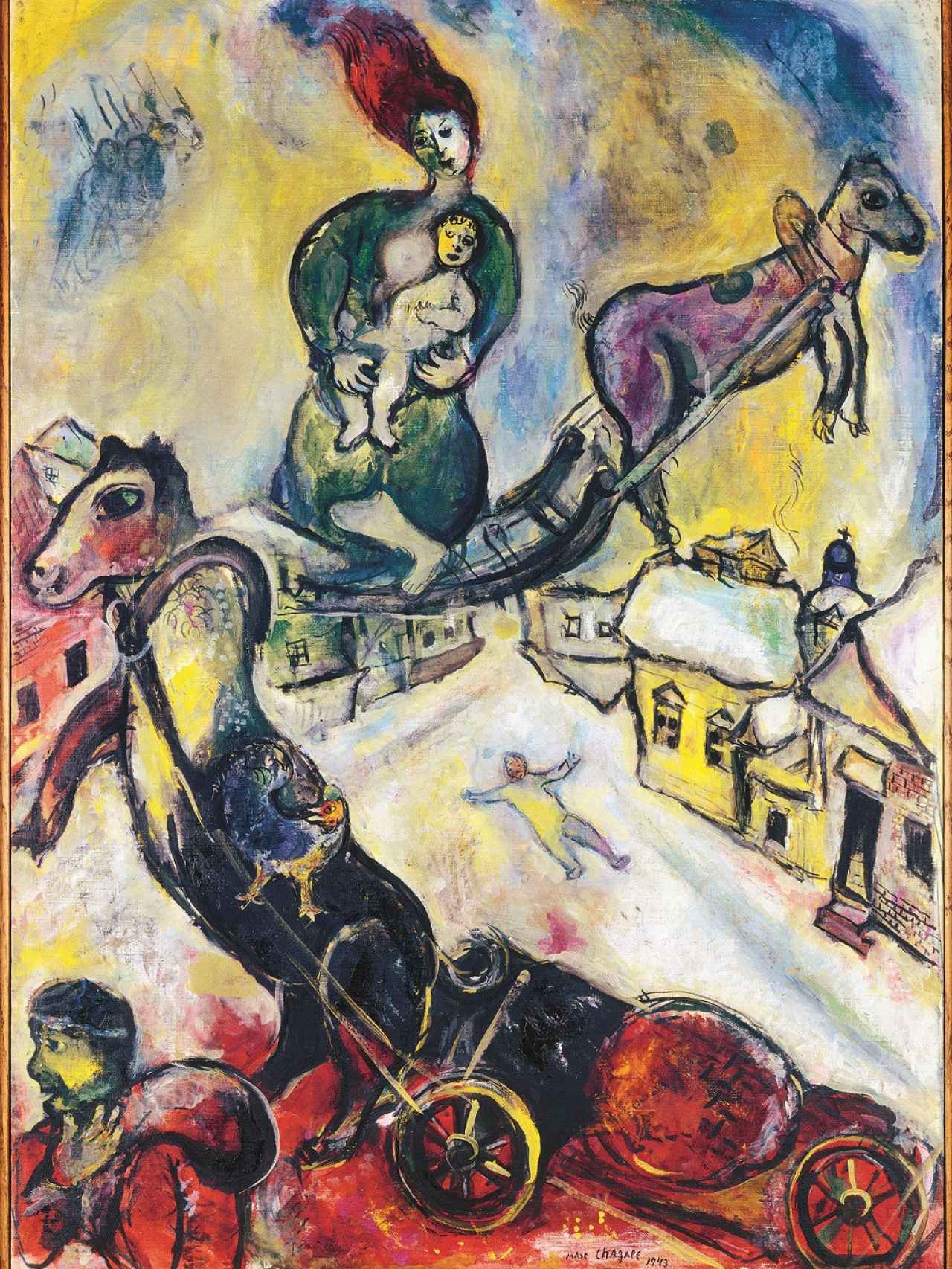 ‘La guerra’, lienzo de Marc Chagall ejecutado en 1943.