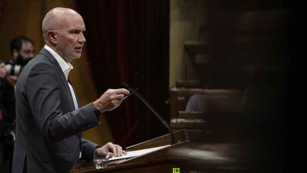 David Mascort interviene en el pleno del Parlament