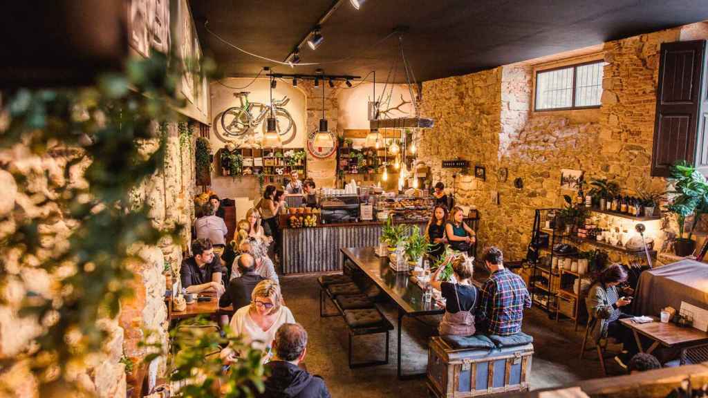 La cafetería La Fàbrica de Girona