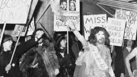 Manifestación feminista de 1970 contra la organización de Miss Mundo