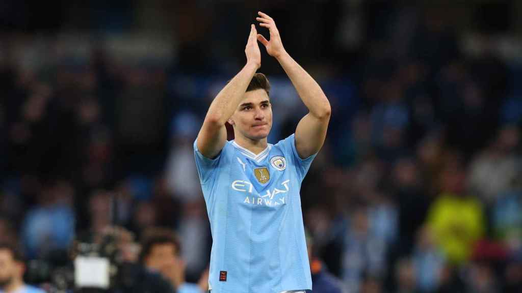 Julián Álvarez agradece el apoyo de los seguidores del Manchester City